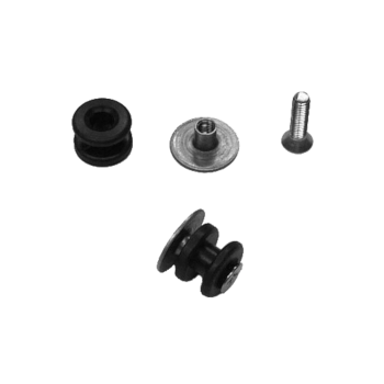 1.0" (1010) Delrin Rail Buttons with Flange Nut. 2 pack