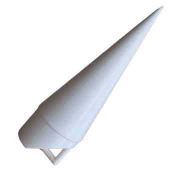 BT-60 Conical Nose Cone. 3D Printed. White