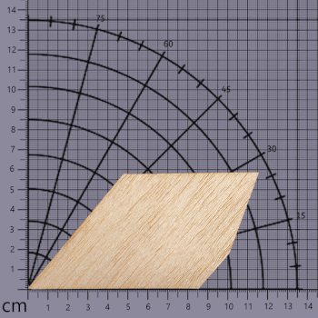 Trapezoidal Fin #4. Balsa 1/8"