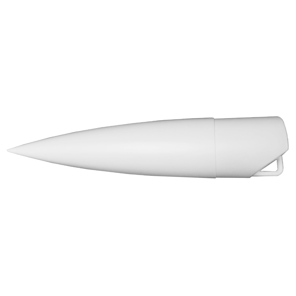 4" Nose Cone (White). 16" long - Click Image to Close