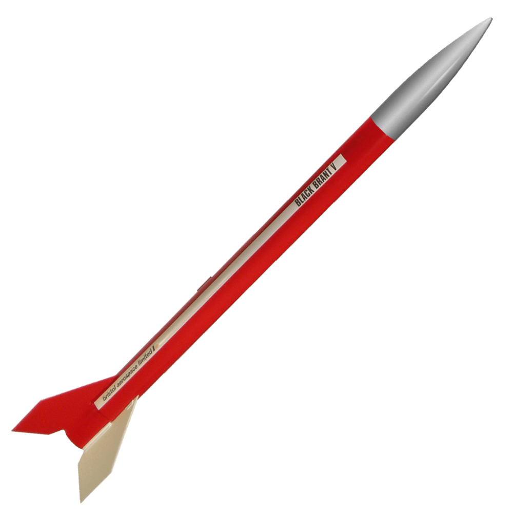 Black Brant V scale rocket kit - Click Image to Close