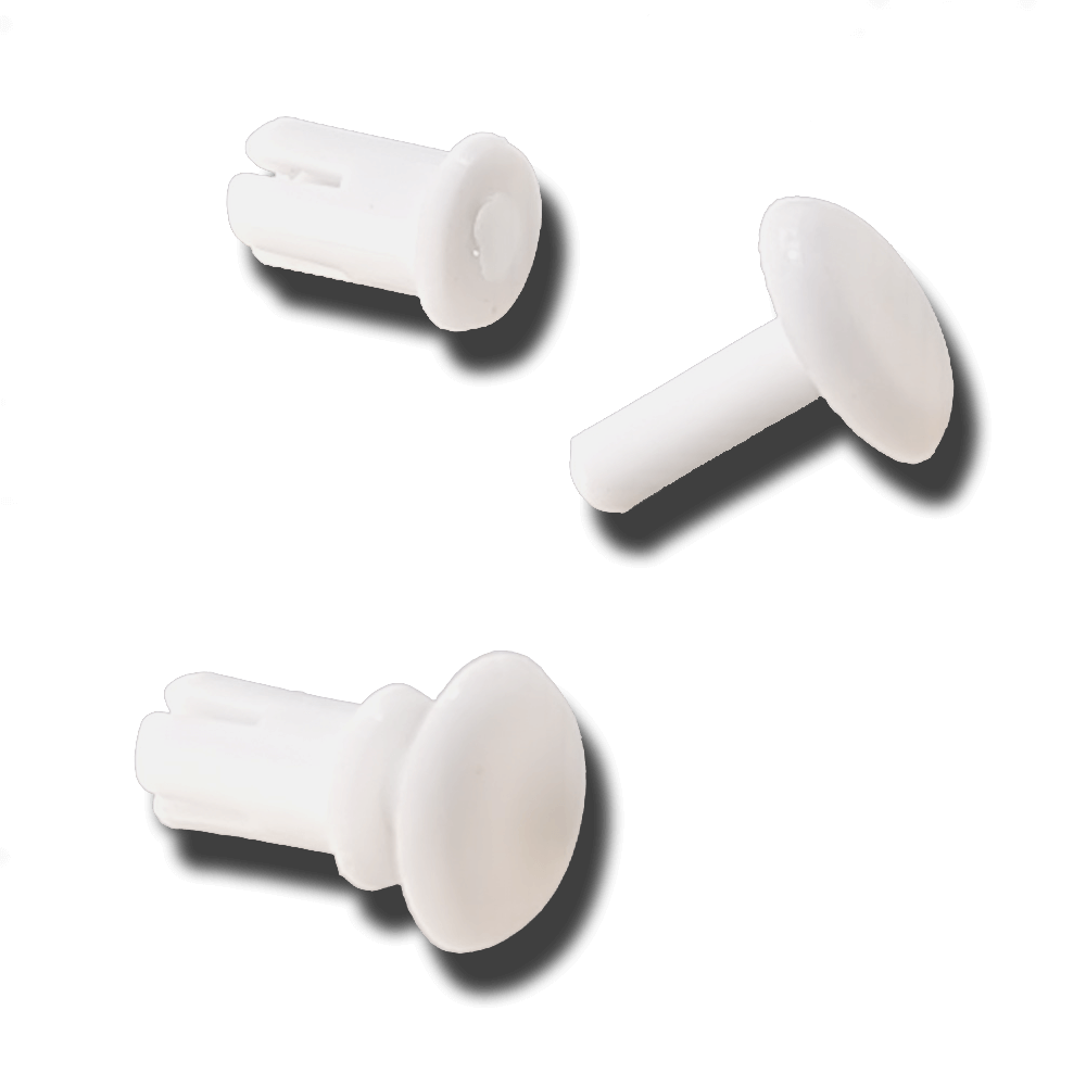 Removable Plastic Rivets 1/4". 10 Pack - Click Image to Close