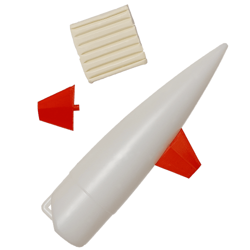 Jayhawk Nose Cone with 2 Canard Fins and Weight [28164-1009