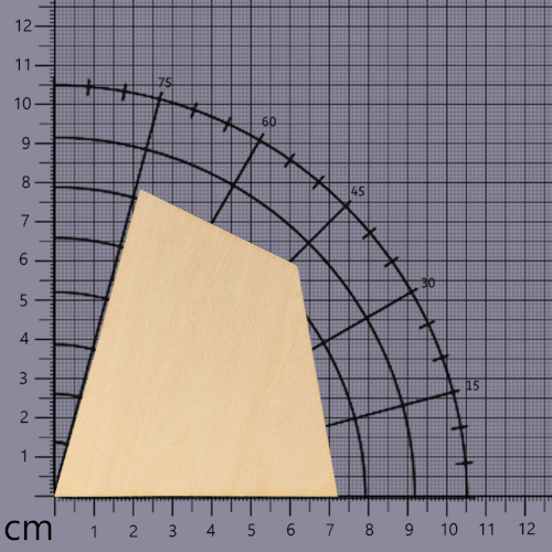 Trident-18 Fin. 3/32" Basswood
