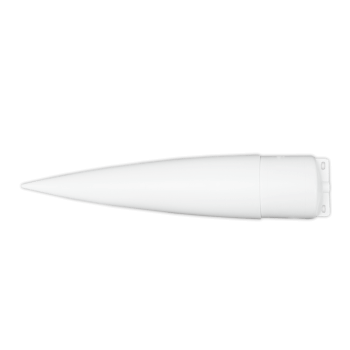 3" Heavy Duty Nose Cone (White). 13" long